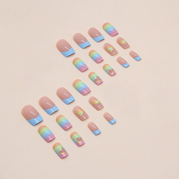 12 Sizes-24 Pcs Press On Nails W510