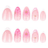 12 Sizes-24 Pcs Press On Nails JP4326