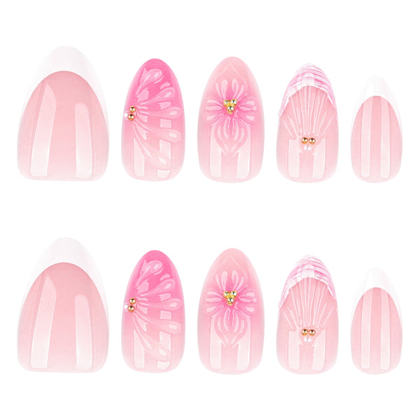12 Sizes-24 Pcs Press On Nails JP4326