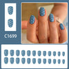 12 Sizes-24 Pcs Press On Nails C1699