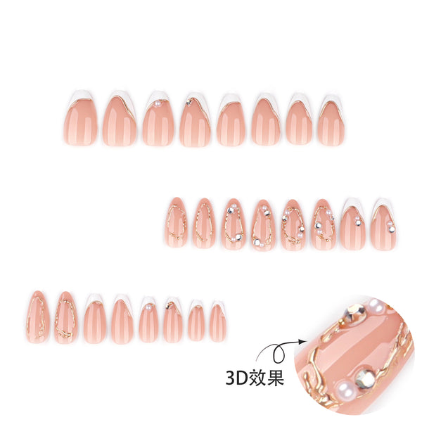 12 Sizes-24 Pcs Press On Nails JP4202