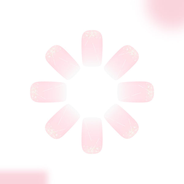 12 Sizes-24 Pcs Press On Nails C1005