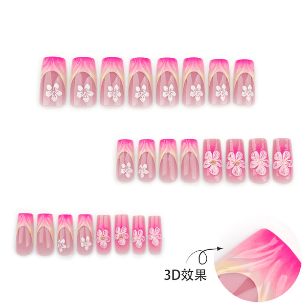 12 Sizes-24 Pcs Press On Nails JP3500
