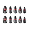 12 Sizes-24 Pcs Press On Nails JP3419