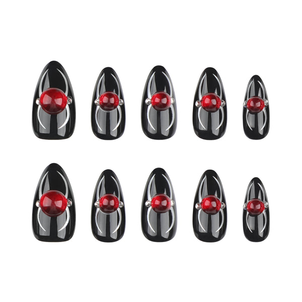 12 Sizes-24 Pcs Press On Nails JP3419