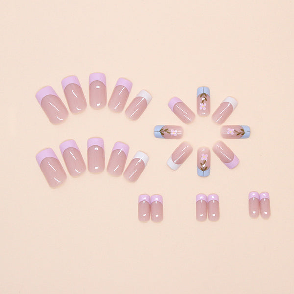 12 Sizes-24 Pcs Press On Nails W1710