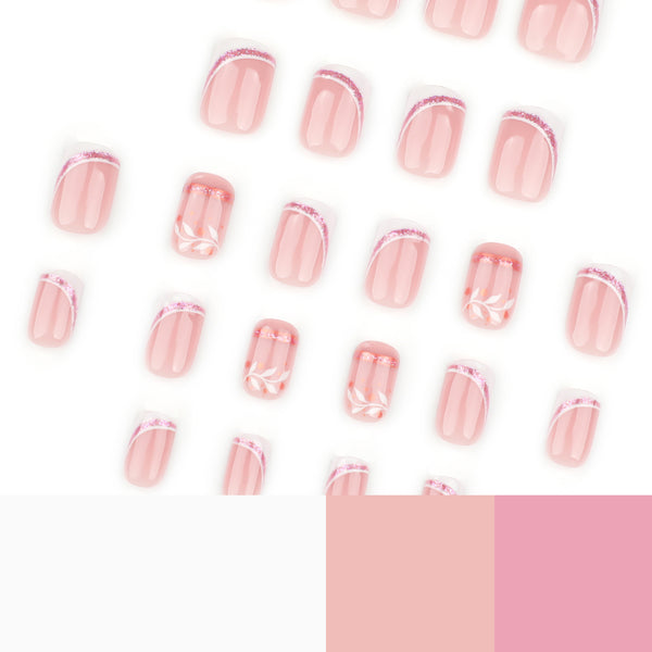 12 Sizes-24 Pcs Press On Nails JP3764
