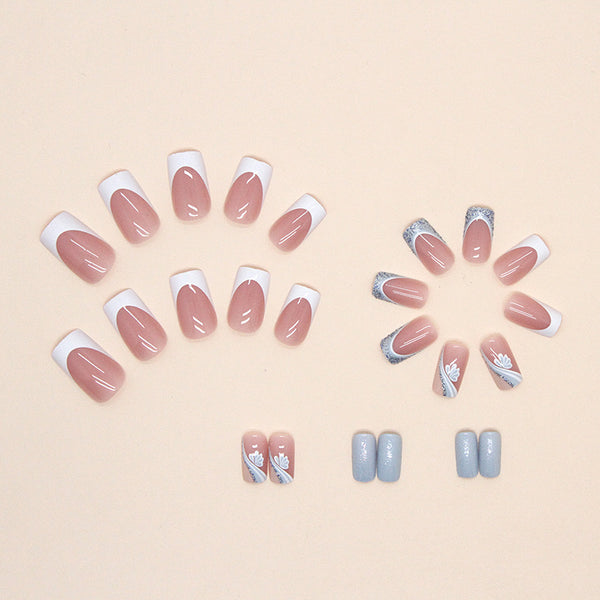 12 Sizes-24 Pcs Press On Nails W379