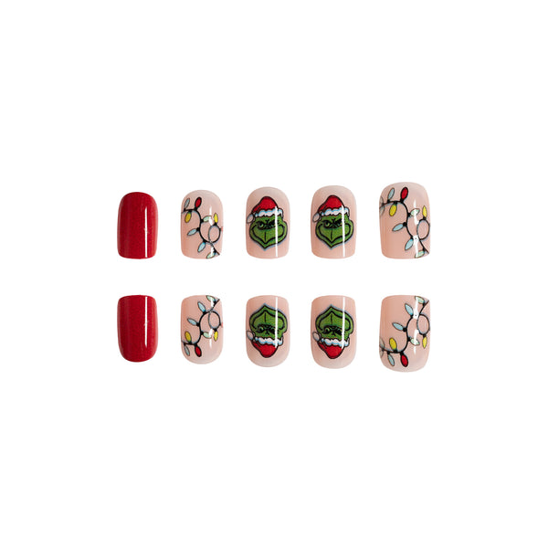 12 Sizes-24 Pcs Press On Nails C212