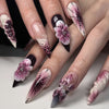12 Sizes-24 Pcs Press On Nails JP4123