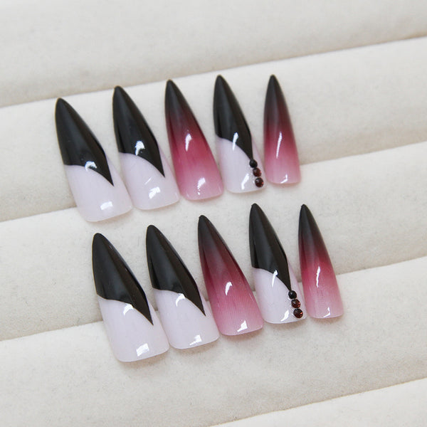 12 Sizes-24 Pcs Press On Nails Z874