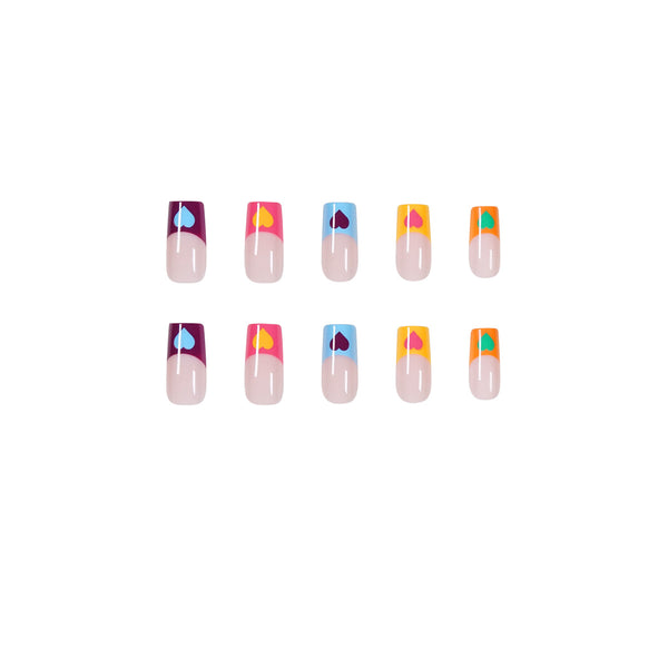 12 Sizes-24 Pcs Press On Nails JP1211