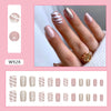 12 Sizes-24 Pcs Press On Nails W921