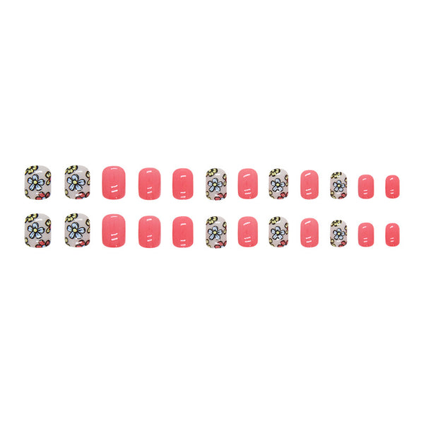 12 Sizes-24 Pcs Press On Nails W1082