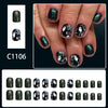 12 Sizes-24 Pcs Press On Nails C1106