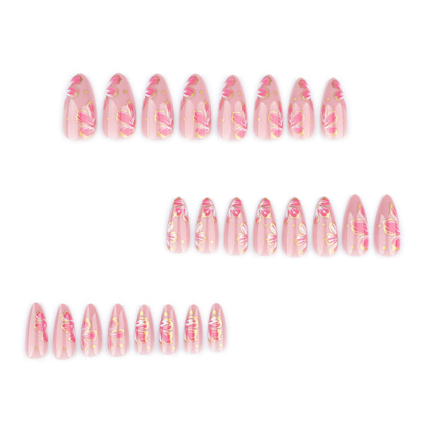 12 Sizes-24 PcsPress On Nails JP3734