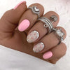 12 Sizes-24 Pcs Press On Nails W828