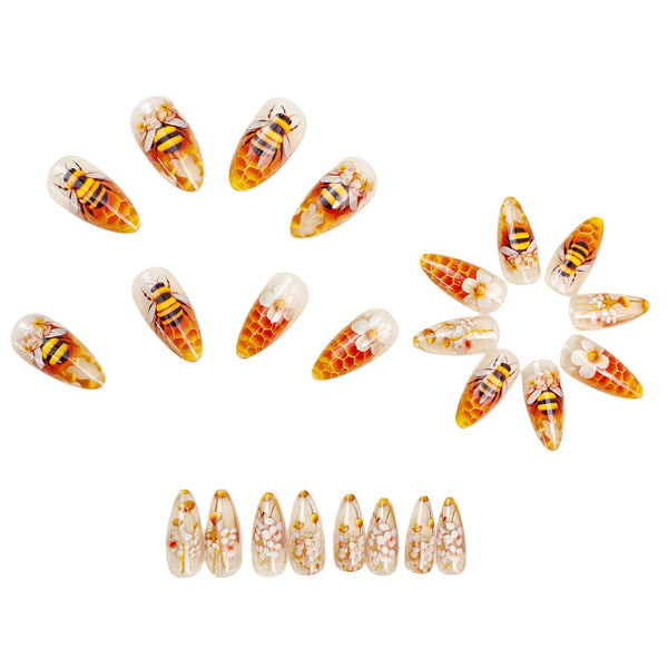 12 Sizes-24 Pcs Press On Nails Y1963