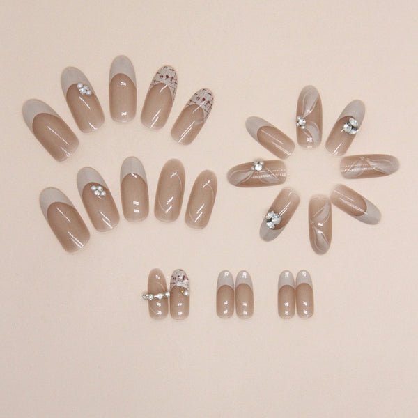 12 Sizes-24 Pcs Press On Nails Z801