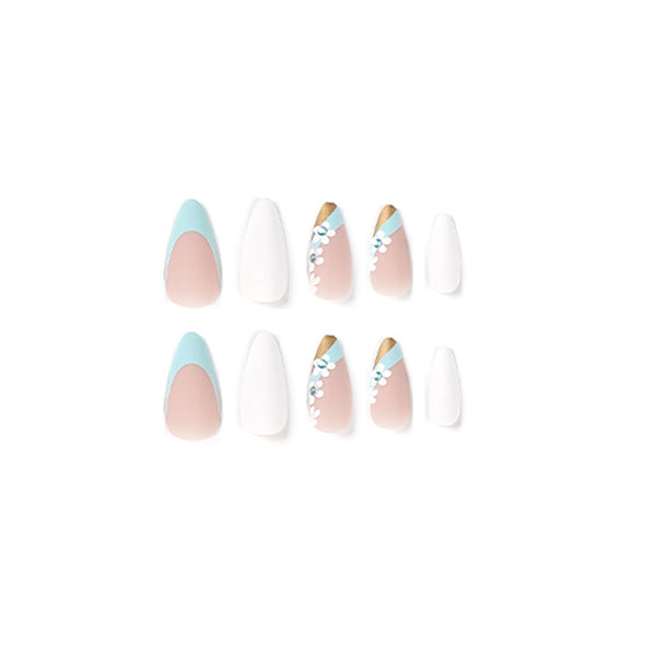 12 Sizes-24 Pcs Press On Nails JP2002
