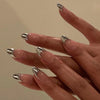 12 Sizes-24 Pcs Press On Nails W1493