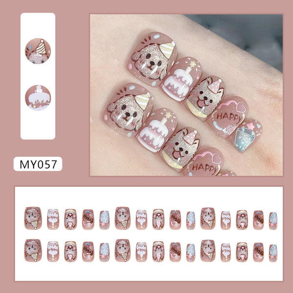 12 Sizes-24 Pcs Press On Nails MY057