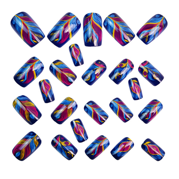 12 Sizes-24 Pcs Press On Nails Y1645
