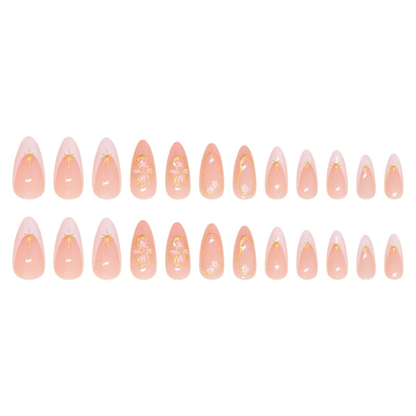 12 Sizes-24 Pcs Press On Nails Z925