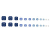 12 Sizes-24 Pcs Press On Nails F134