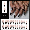 12 Sizes-24 Pcs Press On Nails C1092