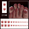 12 Sizes-24 Pcs Press On Nails C1140