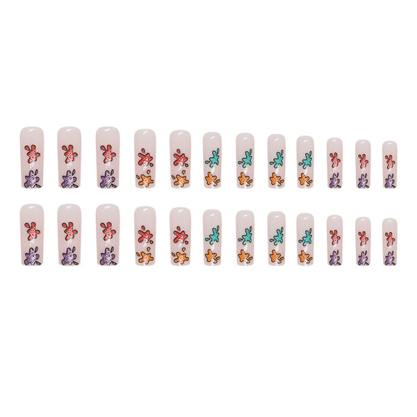 12 Sizes-24 Pcs Press On Nails G004