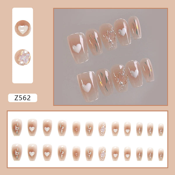 12 Sizes-24 Pcs Press On Nails Z562