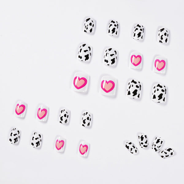 12 Sizes-24 Pcs Press On Nails JP995