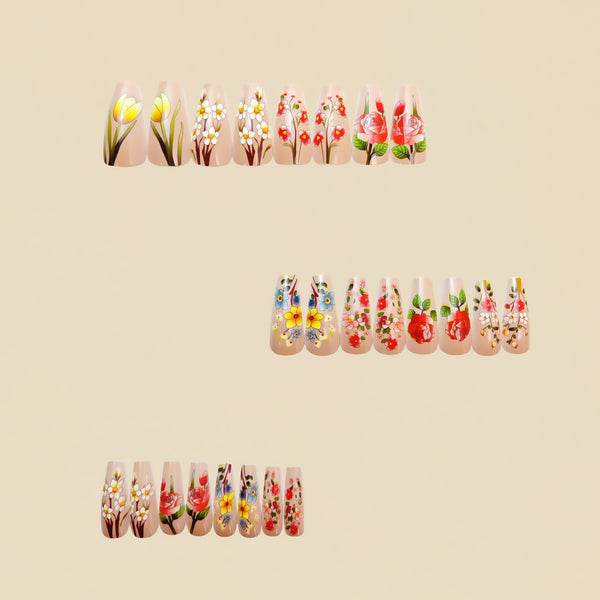 12 Sizes-24 Pcs Press On Nails Y583