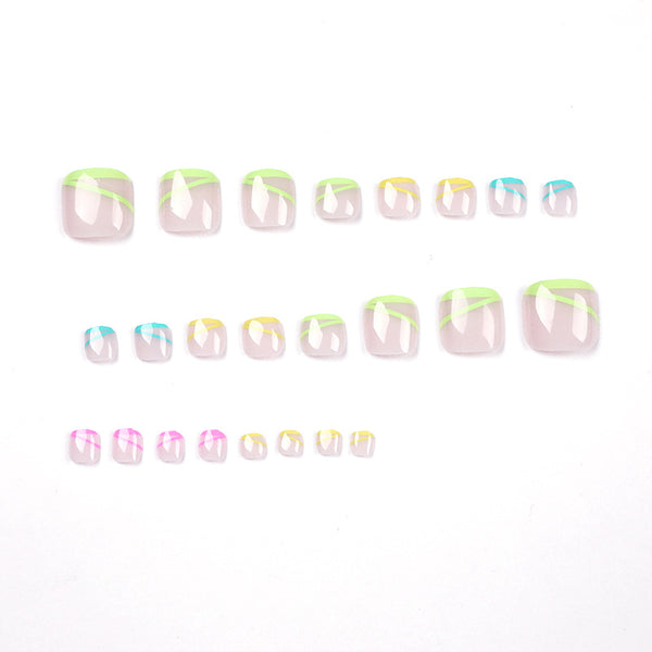 12 Sizes-24 Pcs Press On Nails JP1659
