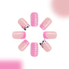 12 Sizes-24 Pcs Press On Nails C031