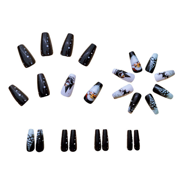 12 Sizes-24 Pcs Press On Nails Y268