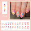 12 Sizes-24 Pcs Press On Nails C294