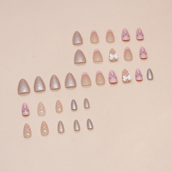 12 Sizes-24 Pcs Press On Nails Z862