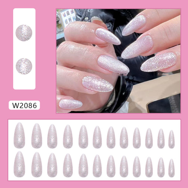 12 Sizes-24 Pcs Press On Nails W2086