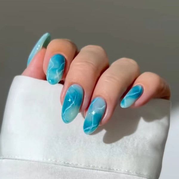 12 Sizes-24 Pcs Press On Nails W1549