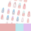 12 Sizes-24 Pcs Press On Nails JP3267
