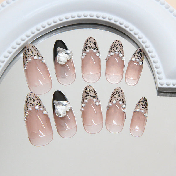 12 Sizes-24 Pcs Press On Nails Z1013