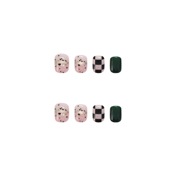 12 Sizes-24 Pcs Press On Nails R324