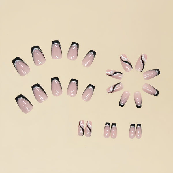 12 Sizes-24 Pcs Press On Nails Y008