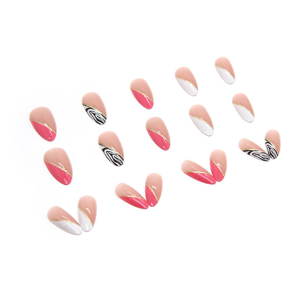 12 Sizes-24 Pcs Press On Nails W194
