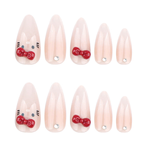12 Sizes-24 Pcs Press On Nails JP3598