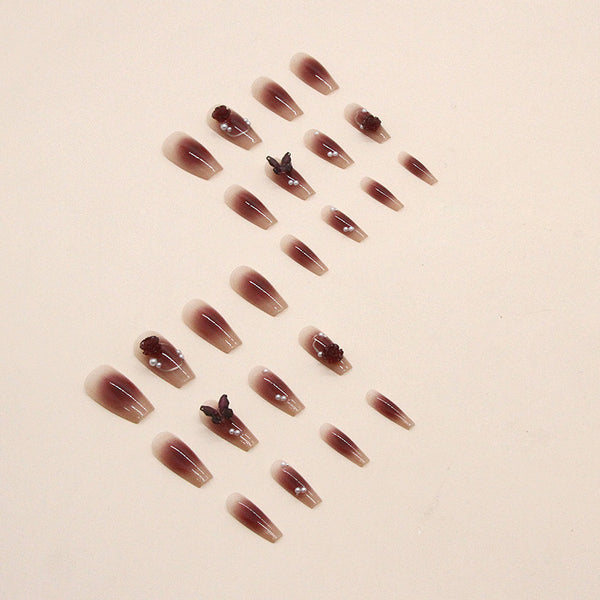 12 Sizes-24 Pcs Press On Nails Z605