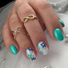 12 Sizes-24 Pcs Press On Nails W1317